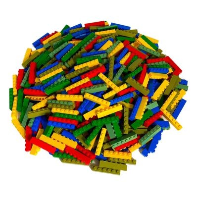 LEGO LEGO 1x6 Steine gemischt - 500 Stuck - Colorful brick mix 3009 LEGO 1x6 кирпичи смешанные - 500 штук - Разноцветная смесь кирпичей 3009