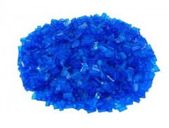 LEGO LEGO 1x2 Fliesen Blau transparent - 3069b Stuckzahl 1.000x Плитка LEGO 1x2 синяя прозрачная - количество 3069b 1000x