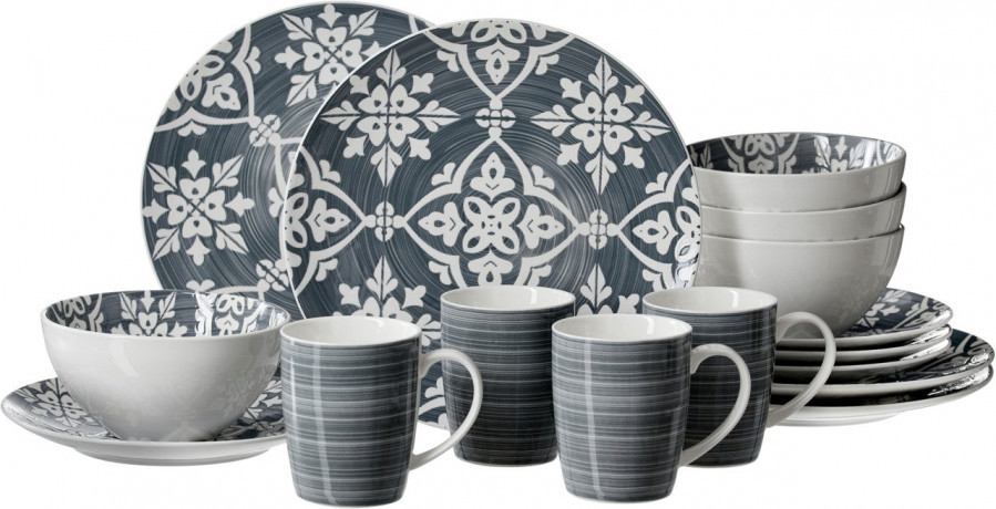 Ritzenhoff & Breker Ritzenhoff & Breker Kombiservice 16-tlg. SALINA grau Комбинированный сервиз Ritzenhoff & Breker, 16 предметов. САЛИНА