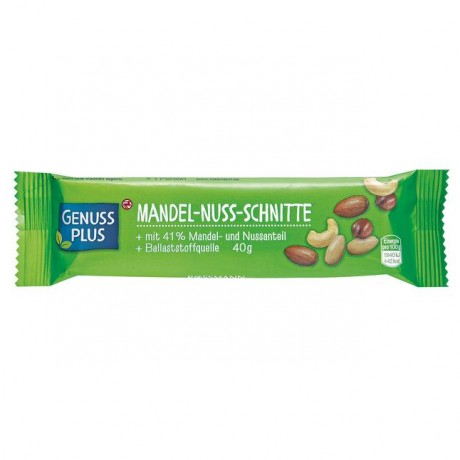 GENUSS PLUS Mandel-Nuss-Schnitte 40 г