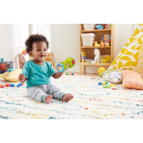 Mattel Fisher-Price Lernspass Baby Hantel mit Rassel Детская гантель Fisher-Price Learning Fun с погремушкой
