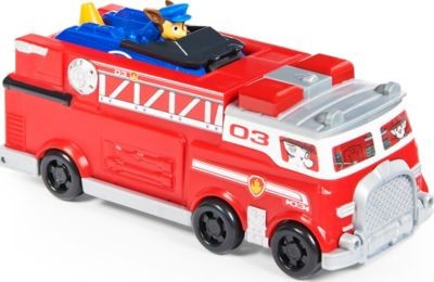 Spin Master Paw Patrol True Metal Team Fahrzeuge 2er Set mit Feuerwehrwagen und Chase im Polizeiauto Набор из 2 автомобилей Paw Patrol True Metal Team с пожарной машиной и Чейзом в полицейской машине.