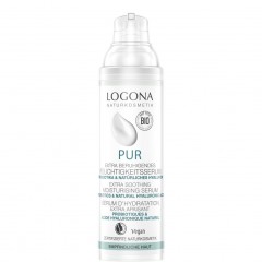 Logona Extra beruhigendes Feuchtigkeits-Serum mit Probiotika &amp; naturlichem Hyaluron  Успокаивающая увлажняющая сыворотка с пробиотиками и натуральной гиалуроновой кислотой