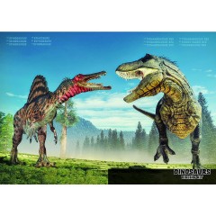 Edu-Toys Grosses Dinosaurier Ausgrabungsset Tyrannosaurus Rex und Spinosaurus in schwerem Sandblock 2in1 Большой набор для раскопок динозавров Tyrannosaurus Rex и Spinosaurus в тяжелом песчаном блоке 2in1