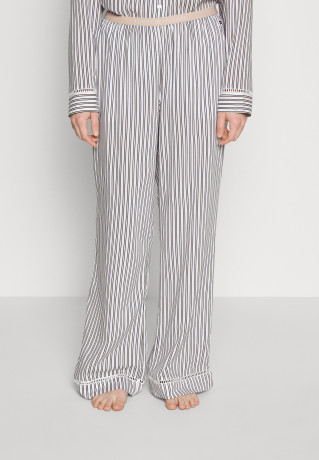 Tommy Hilfiger WOVEN PANTS Pyjama bottoms stripe beige ТКАНЫЕ БРЮКИ Пижамные штаны полоски бежевый