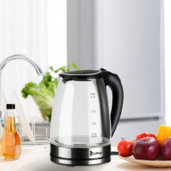 FCH FCH Wasserkocher, 1.8 l, 2200 W, Edelstahl Glas  Чайник FCH, 1,8 л, 2200 Вт, стекло нержавеющая сталь