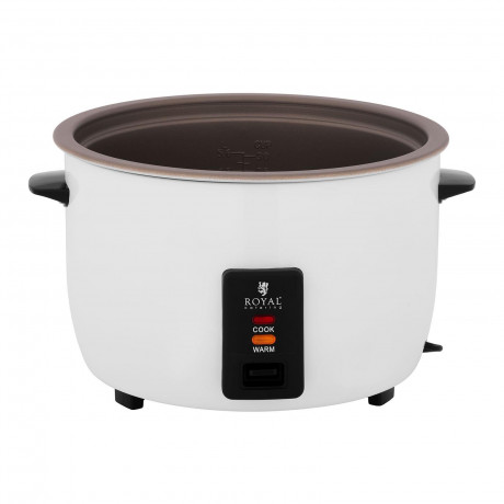 Royal Catering Royal Catering Reiskocher Gastro Reiskocher Elektrisch Dampfkocher Reiskochtopf Gemusegarer 13 L, 1950 W  Рисоварка Royal Catering Гастроварка для рисования Электрическая пароварка Кастрюля для приготовления риса Овощеварка 13 л, 1950 Вт