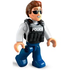 Mattel Mega Construx Polizeifahrzeug (113 Teile) Полицейская машина Mega Construx (113 деталей)