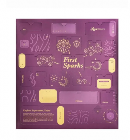 LoveBoxxx First Sparks Adventskalender 2025 Эротический адвент календарь LOVEBOXXX 2025 "Твой первый раз", 24 предмета