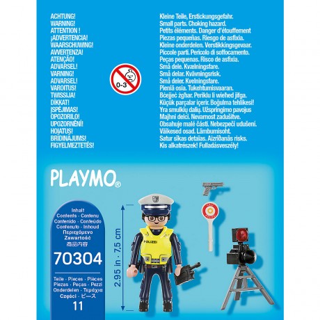 PLAYMOBIL PLAYMOBIL 70304 Polizist mit Radarfalle PLAYMOBIL 70304 Полицейский с ловушкой скорости
