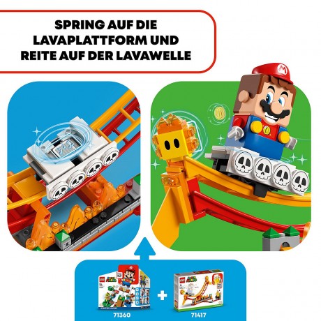LEGO LEGO Super Mario 71416 Lavawelle-Fahrgeschaft  Erweiterungsset LEGO Super Mario 71416 Дополнительный набор «Поездка на лавовой волне»