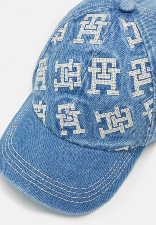 Tommy Hilfiger ICONIC MONOGRAM Cap mid denim ИКОНИЧЕСКАЯ МОНОГРАММА Кепка средняя джинсовая ткань