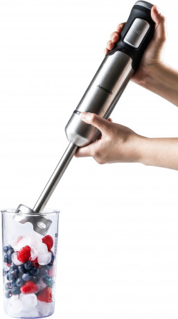 Hanseatic Hanseatic Stabmixer 61804967, 1200 W, + praktischem Universalzerkleinerer und Mixbecher Ручной блендер Hanseatic 61804967, 1200 Вт, + практичный универсальный измельчитель и чаша для смешивания