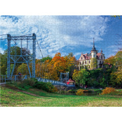 CALVENDO Puzzle CALVENDO Puzzle Die Hangebrucke in Grimma Пазл CALVENDO Puzzle Висячий мост в Гримме