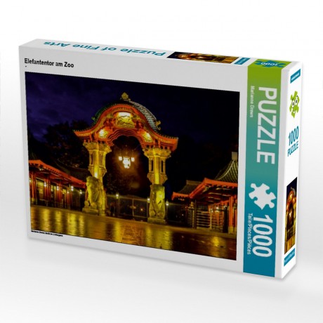 CALVENDO Puzzle CALVENDO Puzzle Elefantentor am Zoo Пазл CALVENDO Puzzle Слоновьи ворота в зоопарке