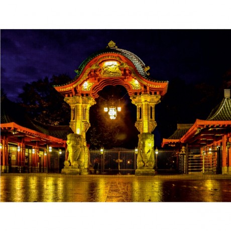 CALVENDO Puzzle CALVENDO Puzzle Elefantentor am Zoo Пазл CALVENDO Puzzle Слоновьи ворота в зоопарке