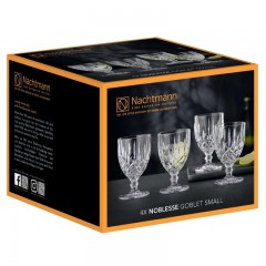 Nachtmann Nachtmann Noblesse Wasserglas / Kelchglas Set 4-tlg. h: 126 mm / 230 ml Набор стаканов/бокалов Nachtmann Noblesse из 4 предм. высота: 126 мм / 230 мл