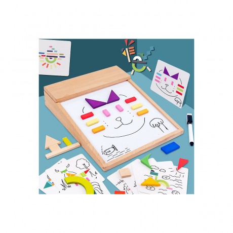 Epik Lernspielzeug fur Kinder magnetische Puzzlebausteine Развивающие игрушки для детей магнитные строительные блоки головоломки