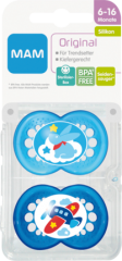 MAM Соска (успокаивающая) Оригинал	ьный 6-16 Месяц	ы, Силикон	, Jungen, 2 шт
