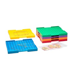 Wissner aktiv lernen Geometriebretter gross doppelseitig in 6 Farben (6 Stuck) Доски для геометрии большие двухсторонние 6 цветов (6 шт.)