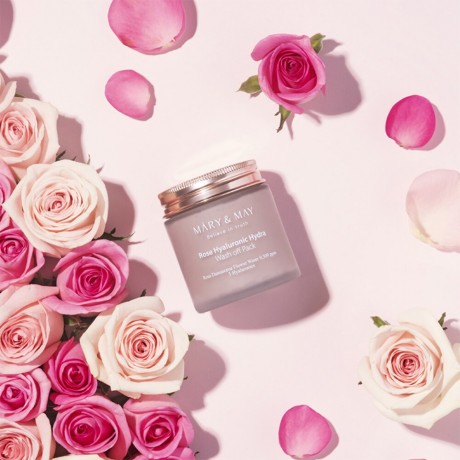 Mary  May Rose Hyaluronic Hydra Wash Off Pack  Маска для умывания Rose Hyaluronic Hydra