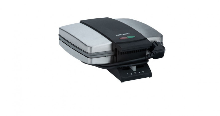 Cloer Cloer Brusseler Waffeleisen 1445 silber/schwarz, 930 Watt  silber/schwarz Вафельница Cloer Brusseler 1445 серебристый/черный, 930 Вт