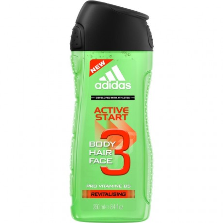 adidas (Адидас) Fussctional Male Shower Gel Гель для душа Active Start For Men, 250 мл