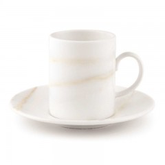Wedgwood Wedgwood Vera Wang Venato Imperial Espressotasse mit Untertasse 2-tlg. Wedgwood Vera Wang Venato Imperial Чашка для эспрессо и блюдце из 2 предметов.