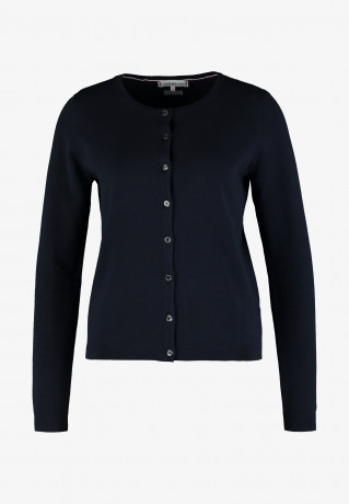Tommy Hilfiger HERITAGE BUTTON UP CARDIGAN Cardigan midnight КАРДИГАН НА ПУГОВИЦАХ HERITAGE Кардиган полночь
