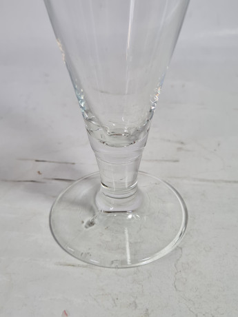 Немецкие бокалы пивные винтажные Moninger / Ratsherrn Pilsener, стекло, 6 шт., 0.2 л, 20 см, Германия, 1980-90гг.