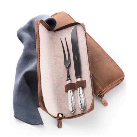 Robbe & Berking Robbe & Berking Martele - 150 g versilbert Tranchierset Frozen Black 2-tlg. Robbe &amp; Berking Martele - Набор для резьбы по дереву 150 г посеребренный Frozen Black 2 предм.