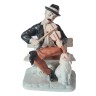 ARPO, Фарфоровая статуэтка "Скрипач с собакой", Румыния, 19см, 1950-60гг.