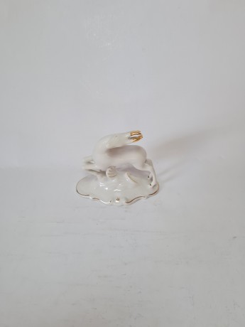 Статуэтка винтажная ARPO "Косуля" с позолотой, Румыния, 1960-70гг.