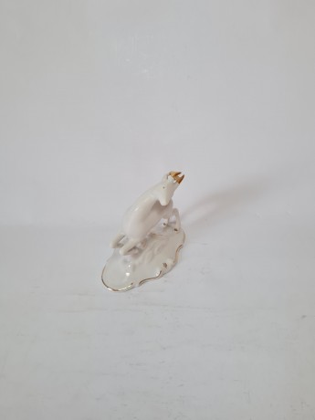 Статуэтка винтажная ARPO "Косуля" с позолотой, Румыния, 1960-70гг.