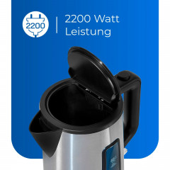 exquisit exquisit Wasserkocher WK 6119 isw, 1,7 l, 2200 W  изысканный чайник WK 6119 isw, 1,7 л, 2200 Вт