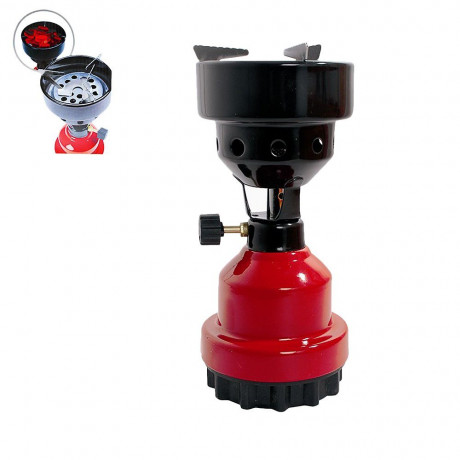 Mianova Mianova Gaskocher 1 flammig Gaskocher Campingkocher Gas Kocher Rot, Outdoor BBQ Barbecue Grill Camping Herd Tischgrill Notfall Campingherd Notfallkocher  Газовая плита Mianova 1 пламя газовая плита походная плита газовая плита красная, уличная бар