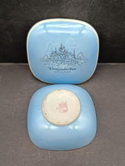 Шкатулка винтажная миниатюрная Kahla "Замок в Вернигероде", фарфор, 10 х 10 см, Германия, 1960-70гг.