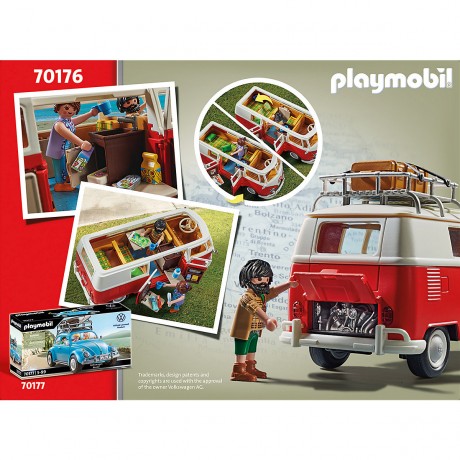 PLAYMOBIL PLAYMOBIL 70176 Volkswagen T1 Camping Bus Туристический автобус PLAYMOBIL 70176 Volkswagen T1