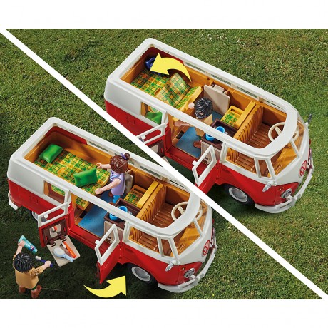 PLAYMOBIL PLAYMOBIL 70176 Volkswagen T1 Camping Bus Туристический автобус PLAYMOBIL 70176 Volkswagen T1