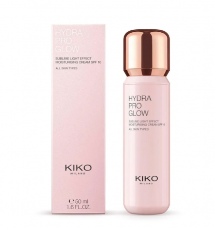 KIKO Milano Hydra Pro Glow, Крем для лица дневной увлажняющий с SPF 10, с сиянием и выравниванием тона, 50 мл