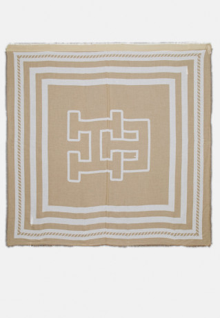 Tommy Hilfiger COAST SQUARE  Foulard beige mix COAST SQUARE платок бежевый микс