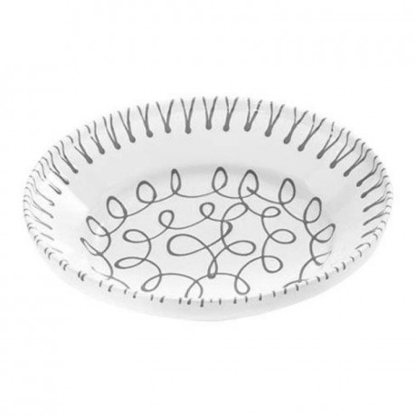 Gmundner Keramik Gmundner Keramik Graugeflammt Reifschussel ohne Henkel d: 32 cm / h: 7,4 cm Чаша для глазури Gmundner Ceramics серого цвета с пламенем без ручки d: 32 см / высота: 7,4 см