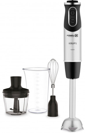 Krups Krups Stabmixer HZ6568 Perfect Mix 8500, 1000 W, inklusive Schneebesen, 500ml Zerkleinerer und 800ml Messbecher  Ручной блендер Krups HZ6568 Perfect Mix 8500, 1000 Вт, включая венчик, измельчитель на 500 мл и мерный стакан на 800 мл.