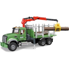 Bruder BRUDER 02824 Mack LKW Holztransporter mit Greifer 60cm Лесовоз BRUDER 02824 Mack с захватом 60см