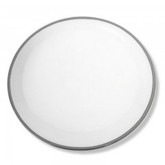 Gmundner Keramik Gmundner Keramik Grauer Rand Speiseteller ohne Fahne Classic 28 cm Керамическая тарелка Gmundner с серым краем без бортика Classic 28 см