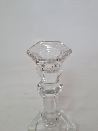 Подсвечник винтажный стеклянный Salco, 18,5x9см, Германия, 1960-70гг.