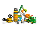 Lego Baustelle mit Baufahrzeugen Строительная площадка со строительной техникой