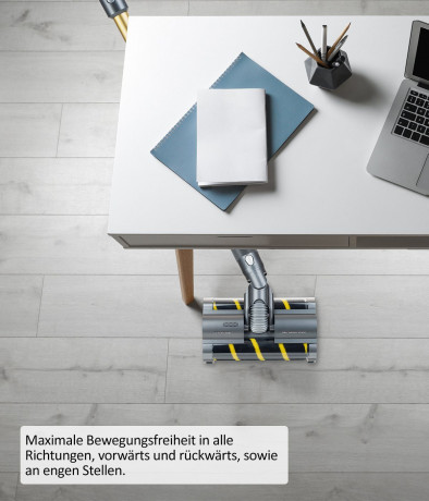 Genius Genius Akku-Bodenstaubsauger Genius Invictus X8 360° Hartboden-Elektroburste  Беспроводной пылесос Genius Invictus X8 электрическая щетка для твердых полов с поворотом на 360°