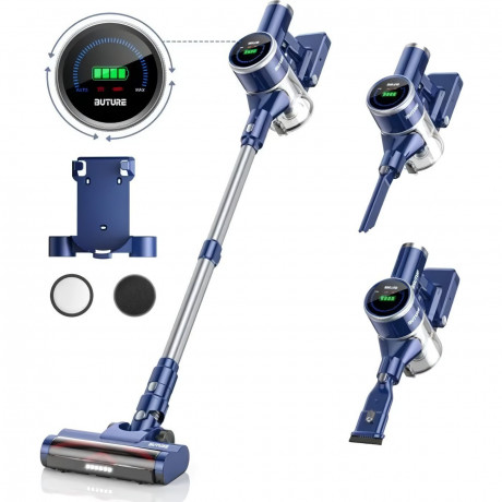 Laresar Laresar Akku-Hand-und Stielstaubsauger, 400,00 W, 33000PA Starke Saugleistung Staubsauger Kabellos, bis zu 55 Minuten Laufzeit, 1,2L Staubbehalter, fur Hartboden, Teppich, Tierhaare  Беспроводной ручной и стержневой пылесос Laresar, 400,00 Вт, сил