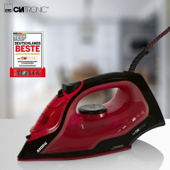 CLATRONIC CLATRONIC Dampfbugeleisen DB 3752, kratzfeste Keramiksohle, 7 Funktionen, 2200 Watt Паровой утюг CLATRONIC DB 3752, устойчивая к царапинам керамическая подошва, 7 функций, 2200 Вт